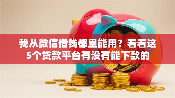我从微信借钱都里能用?看看这5个贷款平台有没有能下款的 我从微信借钱都里能用?看看这5个贷款平台有没有能下款的