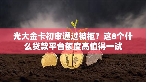 光大金卡初审通过被拒？这8个什么贷款平台额度高值得一试