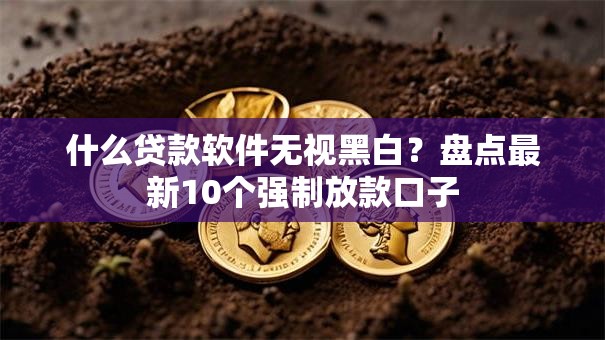 什么贷款软件无视黑白？盘点最新10个强制放款口子