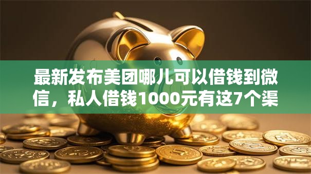 最新发布美团哪儿可以借钱到微信，私人借钱1000元有这7个渠道