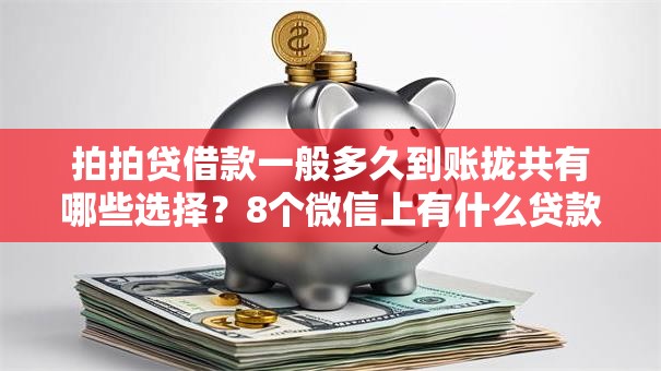 拍拍贷借款一般多久到账拢共有哪些选择?8个微信上有什么贷款平台详解 拍拍贷借款一般多久到账拢共有哪些选择?8个微信上有什么贷款平台详解