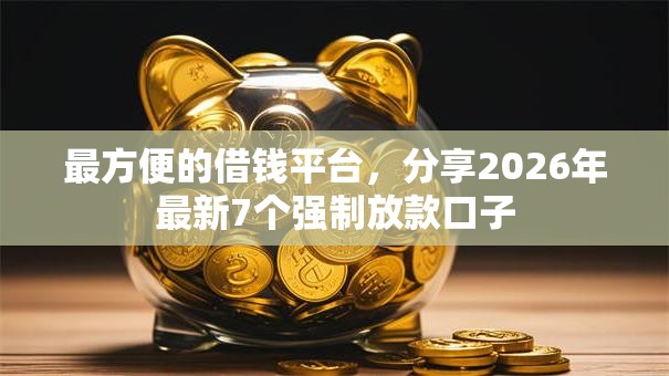 最方便的借钱平台，分享2026年最新7个强制放款口子