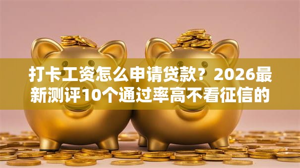 打卡工资怎么申请贷款？2026最新测评10个通过率高不看征信的贷款平台