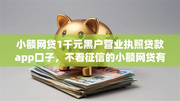 小额网贷1千元黑户营业执照贷款app口子，不看征信的小额网贷有哪些的6个平台介绍