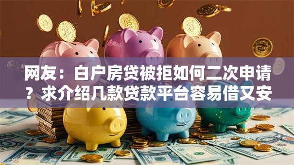 网友：白户房贷被拒如何二次申请？求介绍几款贷款平台容易借又安全利息低