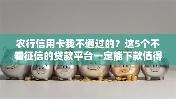 农行信用卡我不通过的?这5个不看征信的贷款平台一定能下款值得一试 农行信用卡我不通过的?这5个不看征信的贷款平台一定能下款值得一试