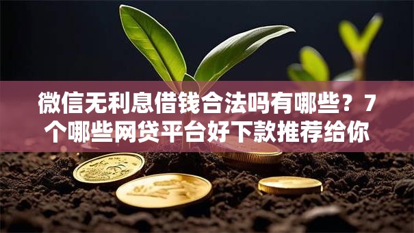 微信无利息借钱合法吗有哪些？7个哪些网贷平台好下款推荐给你