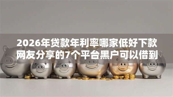 2026年贷款年利率哪家低好下款网友分享的7个平台黑户可以借到钱呢我觉得不错！