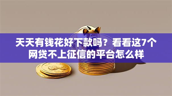 天天有钱花好下款吗？看看这7个网贷不上征信的平台怎么样