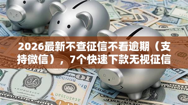 2026最新不查征信不看逾期（支持微信），7个快速下款无视征信的口子无私分享