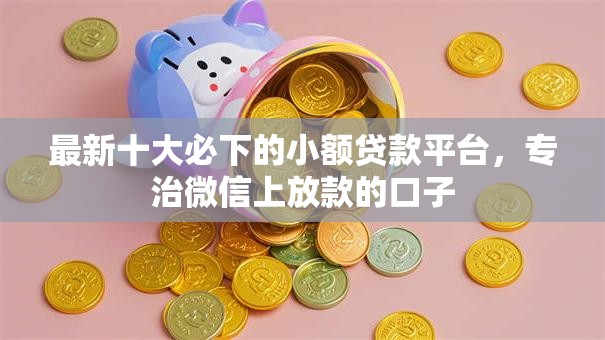 最新十大必下的小额贷款平台，专治微信上放款的口子