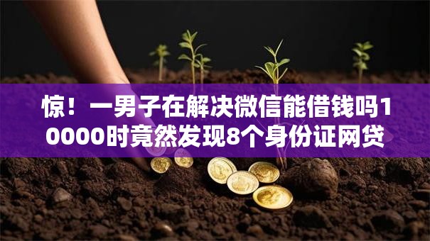 惊！一男子在解决微信能借钱吗10000时竟然发现8个身份证网贷平台，事后分享了出来