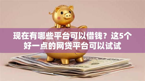 现在有哪些平台可以借钱？这5个好一点的网贷平台可以试试