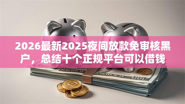 2026最新2025夜间放款免审核黑户,总结十个正规平台可以借钱! 2026最新2025夜间放款免审核黑户,总结十个正规平台可以借钱!