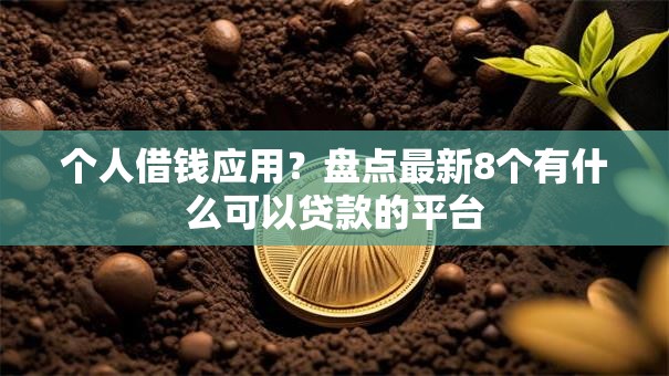 个人借钱应用？盘点最新8个有什么可以贷款的平台
