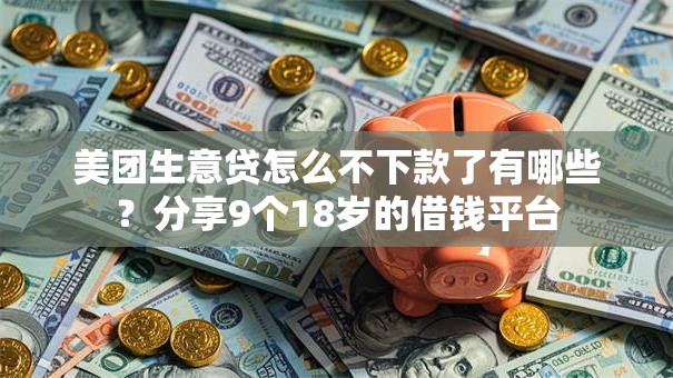 美团生意贷怎么不下款了有哪些？分享9个18岁的借钱平台