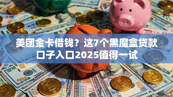 美团金卡借钱？这7个黑魔盒贷款口子入口2025值得一试