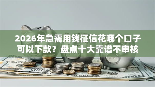 2026年急需用钱征信花哪个口子可以下款？盘点十大靠谱不审核直接放款1000的口子
