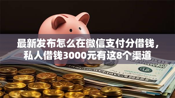 最新发布怎么在微信支付分借钱，私人借钱3000元有这8个渠道