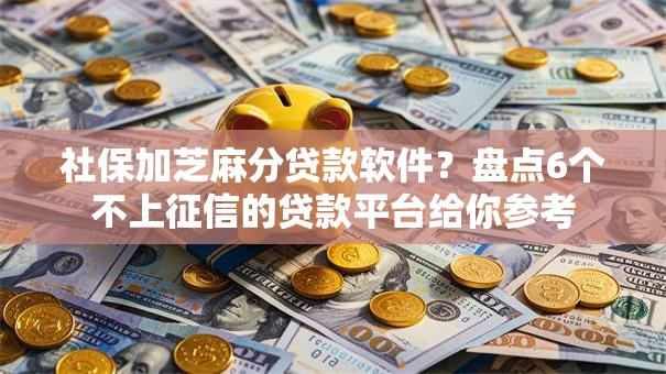 社保加芝麻分贷款软件？盘点6个不上征信的贷款平台给你参考