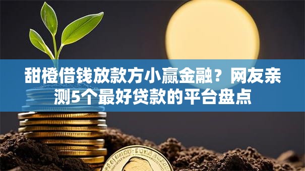 甜橙借钱放款方小赢金融?网友亲测5个最好贷款的平台盘点 甜橙借钱放款方小赢金融?网友亲测5个最好贷款的平台盘点