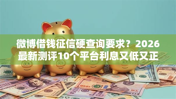 微博借钱征信硬查询要求？2026最新测评10个平台利息又低又正规