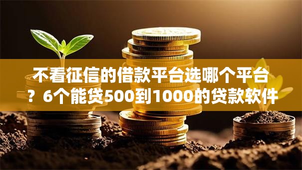 不看征信的借款平台选哪个平台?6个能贷500到1000的贷款软件推荐 不看征信的借款平台选哪个平台?6个能贷500到1000的贷款软件推荐