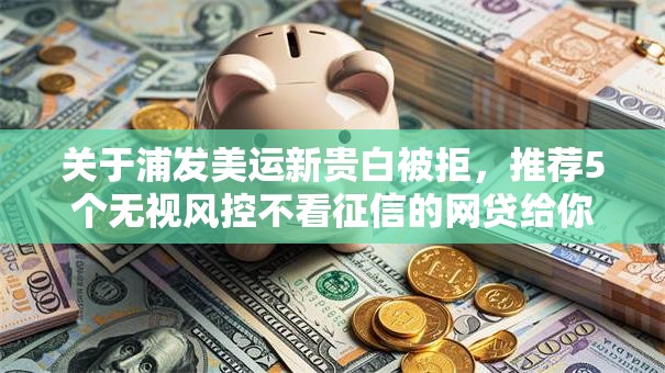 关于浦发美运新贵白被拒,推荐5个无视风控不看征信的网贷给你 关于浦发美运新贵白被拒,推荐5个无视风控不看征信的网贷给你