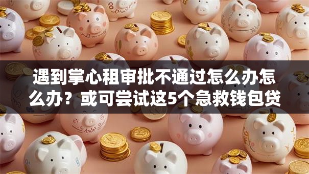 遇到掌心租审批不通过怎么办怎么办？或可尝试这5个急救钱包贷款软件黑户好下款
