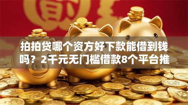拍拍贷哪个资方好下款能借到钱吗？2千元无门槛借款8个平台推荐