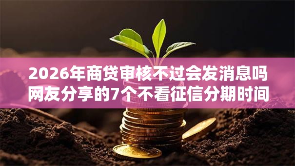 2026年商贷审核不过会发消息吗网友分享的7个不看征信分期时间长的贷款平台我觉得不错！