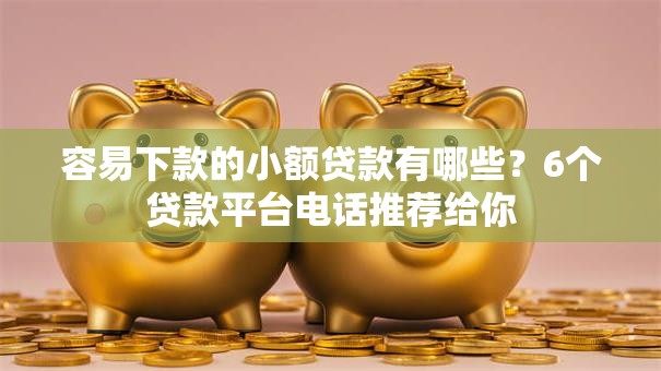 容易下款的小额贷款有哪些？6个贷款平台电话推荐给你