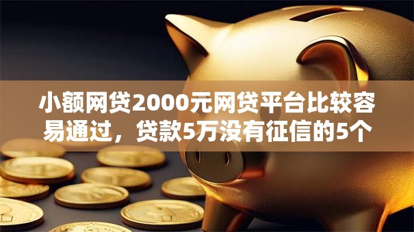 小额网贷2000元网贷平台比较容易通过，贷款5万没有征信的5个平台介绍