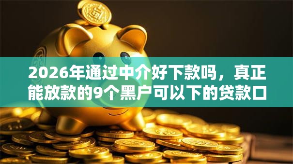 2026年通过中介好下款吗，真正能放款的9个黑户可以下的贷款口子推荐