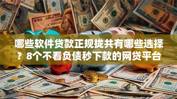 哪些软件贷款正规拢共有哪些选择？8个不看负债秒下款的网贷平台详解