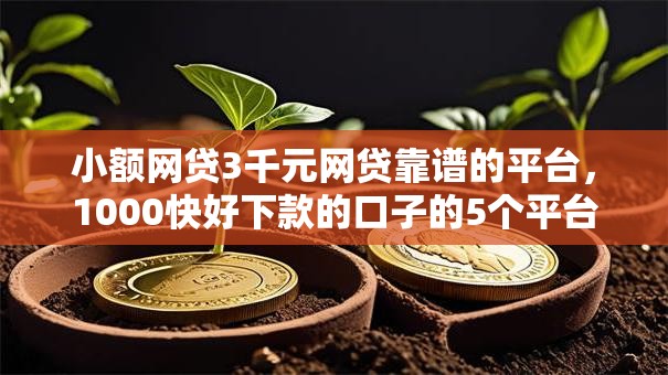 小额网贷3千元网贷靠谱的平台，1000快好下款的口子的5个平台介绍
