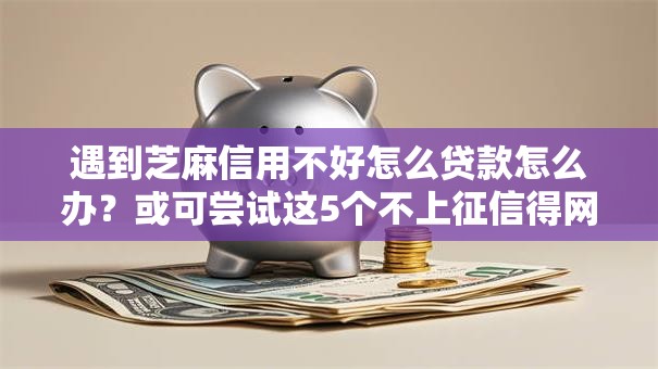 遇到芝麻信用不好怎么贷款怎么办？或可尝试这5个不上征信得网贷平台下载