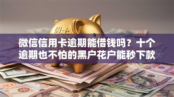 微信信用卡逾期能借钱吗？十个逾期也不怕的黑户花户能秒下款的平台