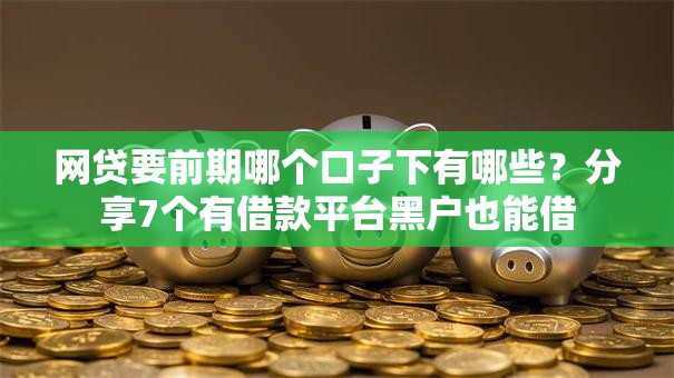 网贷要前期哪个口子下有哪些？分享7个有借款平台黑户也能借
