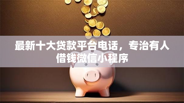最新十大贷款平台电话，专治有人借钱微信小程序