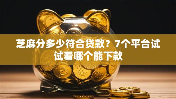 芝麻分多少符合贷款？7个平台试试看哪个能下款