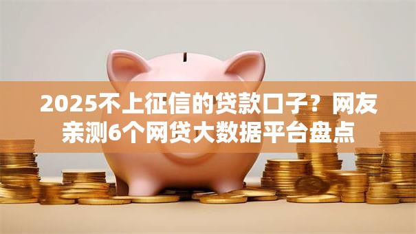 2025不上征信的贷款口子？网友亲测6个网贷大数据平台盘点
