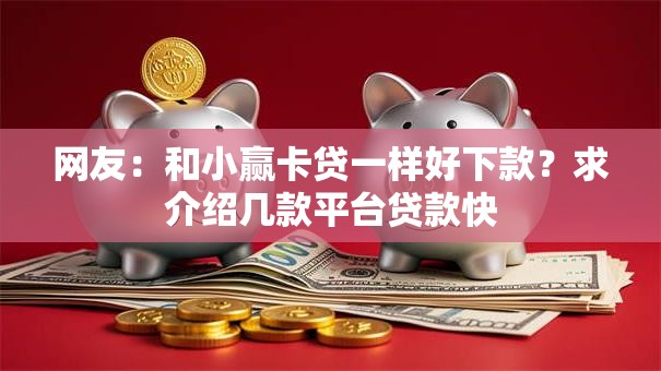 网友:和小赢卡贷一样好下款?求介绍几款平台贷款快 网友:和小赢卡贷一样好下款?求介绍几款平台贷款快