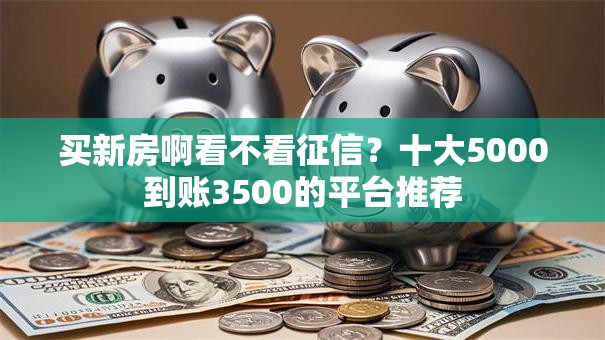 买新房啊看不看征信？十大5000到账3500的平台推荐