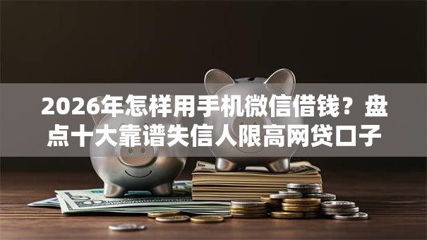 2026年怎样用手机微信借钱?盘点十大靠谱失信人限高网贷口子 2026年怎样用手机微信借钱?盘点十大靠谱失信人限高网贷口子