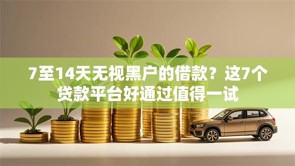 7至14天无视黑户的借款？这7个贷款平台好通过值得一试