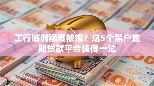 工行临时额度被拒？这5个黑户逾期贷款平台值得一试