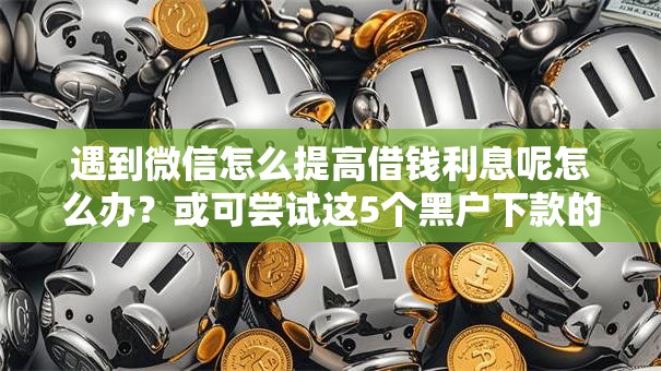 遇到微信怎么提高借钱利息呢怎么办？或可尝试这5个黑户下款的口子2025
