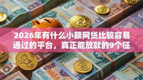2026年有什么小额网贷比较容易通过的平台，真正能放款的9个征信黑查询多网贷多负债高还能百分百下款平台推荐