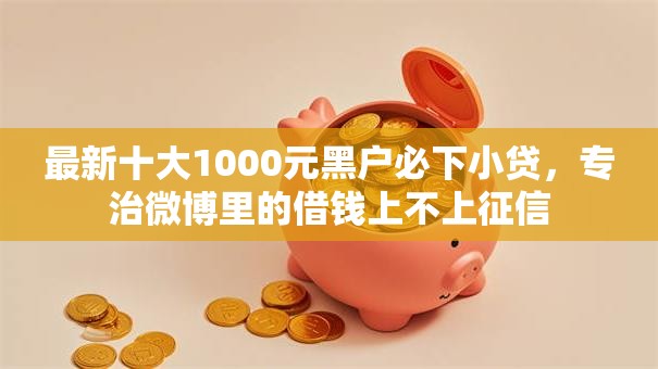 最新十大1000元黑户必下小贷，专治微博里的借钱上不上征信